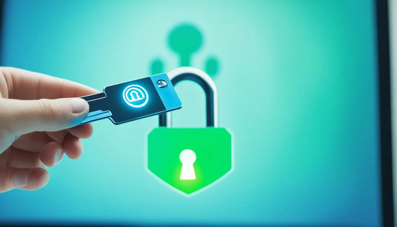 Klucz bezpieczeństwa USB i smartfon używane do logowania bez hasła