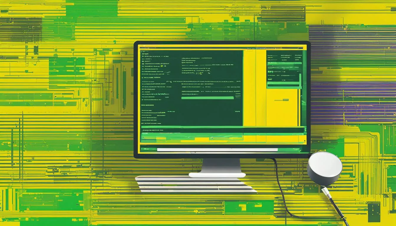 Edytor kodu z plikiem wp-config.php i logiem błędów WordPressa
